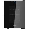 Taurus WC12T Cantinetta vino da 12 bottiglie, silenziosa, non vibra, isolamento speciale dell'interno, porta in vetro, temperatura regolabile con pannello tattile, leggera luce interna, nero