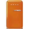 Smeg MINIBAR FAB5LOR5 ANNÉES 50 ORANGE CHARNIÈRE GAUCHE