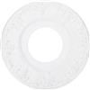 PATIKIL Medaglione per Soffitto, 10 Od x 4 Id Pu Medaglione Decorativo per Luce Soffitto Lampadario Medaglione a Rilievo 3D Copertura per Luce Soffitto per Lampade Ventilatori, Bianco