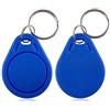 AOAMZ 50 x Distintivi RFID Chips 13.56Mhz 1K Portachiavi Token NFC Tag Prossimità Transponder Smart IC Scheda di controllo accessi - Blu