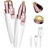 beseloa Epilatore Viso Donna Epilatore Elettrico Sopracciglio Donna 2 in 1 Ricaricabile Epilatore Sopracciglio Donna Trimmer Sopracciglio Viso e Corpo con Luce