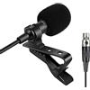 Sujeetec Microfono Lavalier compatibile con trasmettitore wireless AKG Samson, microfono a condensatore unidirezionale, mini connettore XLR TA3F