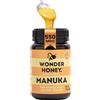 Wonder Honey Miele di Manuka Grezzo Certificato MGO 550+ (15+) Non pastorizzato, Tracciabile, Non OGM, Senza pesticidi, Confezionato in Nuova Zelanda, Vaso PET BPA free | 500g
