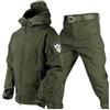 Wygwlg Tuta Da Sci Da Snowboard Per Uomo, Giacca Da Sci Invernale Calda Da Uomo Con Cappuccio, Fascia Da Braccio E Pantaloni Con Cintura, Tute Da Neve Antivento Impermeabili In Due Pezzi ( Color : Green , Si