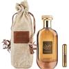 Generisch Profumo Mousuf d'Arabia Amber Oud Legno Eau de Parfum di alta qualità araba orientale, 100 ml, contiene aromi naturali e freschezza, con nebulizzatore di profumo regalo