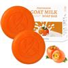 ARCHIDATE Persimmon Soap Confezione da 2 saponi naturali deodoranti e idratanti, sapone naturale per la cura intima del corpo, esfoliante degli odori corporei