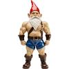 KARE Statuetta decorativa di design, gnomo muscolo, multicolore, XL, oggetto decorativo, accessori per la casa, gnomo con muscoli, 60 x 30 x 16 cm (altezza x larghezza x profondità)