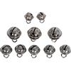 Rayher Campanelle metallo miste, tonde, argento, b2x11mm, 5x15mm, 3x19mm, bus.blis. 10pz, 25225606