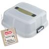 Zenker Bake, Click & Go Cappa quadrata - 30 x 30 x 11,5 cm - Coperchio adatto per stampi da torta per il trasporto diretto - Copertura universale per 3 diversi stampi da forno