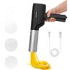 Cecotec Macchina per Pasta Elettrica Portatile Fun EasyPasta. 40W, Capacità 200gr, 3 Dischi Inclusi, Prepara Spaghetti o Noodles, Spaghettis e Tagliatelle, 50 Usi per Carica Batteria