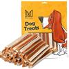 MERSJO Dog Treats - 60% Alto Contenuto di Carne, Senza Additivi, Senza Cereali e Zuccheri, Integratore Quotidiano per Cani, Masticabile Naturale, Sandwich di Pollo e Merluzzo, 500g