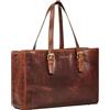 STILORD 'Gaby' Borsa Donna Grande Pelle Vera Borsette a Spalla Tote Bag per Laptop da 13,3 Pollici Borse Grandi Tracolla Università Shopper per Donne a Cuoio Genuino, Colore:kara - cognac