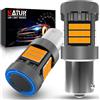 KATUR Lampadina PY21W 1156 BAU15S LED, Canbus 500% luminosità 3000LM Giallo Ambra con Ventola di Raffreddamento Lampadine LED 7507 Indicatori di Direzione, 2PCS