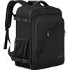 WENIG Zaino da Viaggio 45x36x20 per Easyjet Bagaglio a Mano Aereo 30L Borsa da Cabina per Uomo Donna 15.6 Pollici Zaino Porta PC con Caricatore USB per Trekking Nero