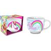 CARTOON Tazza in ceramica, Unicorno, tazza larga jumbo, 380 ml, in scatola