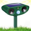 Joomouney Dissuasore per gatti da giardino, ad ultrasuoni, deterrente per animali da giardino, a energia solare, ad ultrasuoni, con sensore PIR, IPX4, impermeabile, per esterni, a ultrasuoni, per