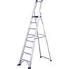 Svelt Regina SREGI140, 8 gradini, 2.70 m - Scalandrino in alluminio con cavalletto - Altezza stimata operativa 3.89 m