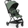 DERYAN Easy Buggy - Passeggino da viaggio leggero per neonati e bambini - Compatto pieghevole con funzione sdraiata e parasole - Verde