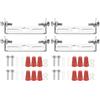 PATIKIL 55mm (2,17) Kit Staffa Montaggio Universale per Lampada, 4 Set Piastra per Plafoniera con Barra Trasversale con Vite Lampadario a Sospensione per Lampada Soffitto