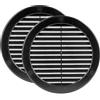 Vent Systems 150 mm (dimensioni di apertura) - Confezione da 2 - Copertura per bocchetta dell'aria - Griglia rotonda in plastica - Schermo a rete integrato - Feritoie per registro HVAC per bagno