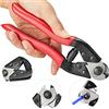 DURANTEY Taglia Cavi Elettrici Tronchesi per Filo Acciaio Taglierina per Cavi Tagliacavi per Bicicletta per Taglio del Cavo del Freno della Bicicletta per Cavo da 1MM a 7 MM