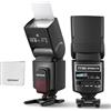 NEEWER TT560 Flash Speedlite Compatibile con Canon Sony Nikon Panasonic Olympus Pentax e Altre DSLR, Luce Studio per Fotocamera Speedlight con Hot Shoe Standard, Mini Supporto, Panno Pulizia e Borsa