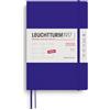 LEUCHTTURM1917 372743 Agenda settimanale Medium (A5) 2026, copertina morbida, Ink, Inglese