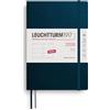 LEUCHTTURM1917 372742 Agenda settimanale medio (A5) 2026, copertina morbida, Deep Sea, inglese
