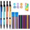 JOMPENS 8 pz/set 2.0mm Matite Meccaniche Set With72 Pezzi 2b Colorato Ricarica Piombo Scrittura Ufficio Arte Schizzo Disegno Scuola Ufficio