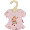 Heless 9565 - Camicia da Notte per Bambole Principessa Emily, in Rosa con Motivo principesco, per Bambole e Peluche di Dimensioni 20-25 cm
