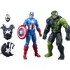 Hasbro Marvel Avengers, VenomVersus Titan Hero Series, Action Figure di Captain America venomizzato e Hulk venomizzato