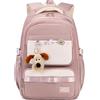 FANDARE Zaino Casual Zainetto Ragazza Cartelle Donna Uomo zaino prima elementare bambina Back to school Zaino Scuola Zaino Università Ragazza Cartella Borsa zaino Adolescenti Backpack Viola scuro