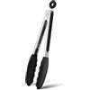 Elalove Pinze da Cucina, 26 cm Pinza Alimentare con Punta in Silicone Pinza Cucina Resistente al Calore Pinza Professionale per Cottura, Barbecue e Friggitrice ad Aria
