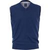 Redmond Maglione da uomo Melange in tinta unita, 100% cotone 12 blu. L