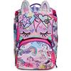 SJ GANG STYLE JAM GANG SJ Gang Zaino Scuola Estensibile, Rosa, Animali Fantasy Unicorno, Con orecchiette, Scuola Elementare e Tempo Libero, Bambina