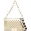 MARC ELLIS Borsa flat S 25 tracolla matelassè gold/light gold