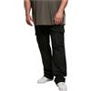 Urban Classics Straight Leg Cargo Trousers Uomo Pantaloni Modello Cargo Nero W36L34 100% Cotone Cargo