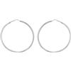 Tuscany Silver Orecchini a cerchio senza fine da 45 mm da donna in argento sterling