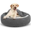 JOEJOY Cuccia per cani di taglia grande, rotonda, con coperta, lavabile, soffice, per cani di taglia media, 79 x 79 x 20 cm