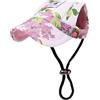 Pawaboo Berretto da Baseball per Cani, Berretto da Baseball Cappello di Protezione Solare Regolabile Berretto per Cani con Fori per Le Orecchie dei Cuccioli, Taglia S, Floreale Viola
