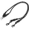 Jecdfs 1pcs Guinzagli doppi per due cani,Corda da Arrampicata Riflettente da 60 cm, Accoppiatore Senza Grovigli con Rotazione a 360°, Sicurezza e Comfort per Passeggiate Notturne