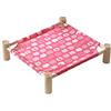 ETOPARS Cuccia Rialzata per Cani e Gatti, Lettino da Campeggio Portatile, Letto in Legno Antiscivolo Lavabile in Rete Traspirante per Estate