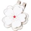 lasuroa 2pz Clip Magnetica per Cappellino da Golf, Segnapalline Golf Forma Fiore Bianco con Clip Cappellino Accessori Decorativi per Donna e Uomo Sacca