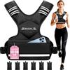 BAGAIL Gilet Zavorrato Regolabile: sacchetti di sabbia rimovibili, circonferenza toracica regolabile. Gilet fitness resistente unisex, ideale per allenamento di forza, aerobici e palestra.