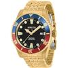 Invicta Pro Diver Orologio da Uomo in acciaio inossidabile con movimento Automatico - 44mm, Oro/Rosso/Blu