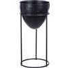 GILDE Vaso decorativo, Metallo, Nero, Höhe 50cm