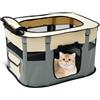 Sutowe Parco per cani pieghevole, recinto per interni esterni, portatile, per cuccioli, gatti, coniglio e piccoli animali, 70 x 55 x 40 cm, gabbia per recinzioni, tenda da esercizio in tessuto Oxford, ideale