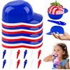 Shyllin 12 Coppette Gelato con Cucchiaio Riutilizzabili, Forma di Fiore di Prugno, Coppe Gelato Plastica, Ciotola per Gelato Color adatte per Servire Gelati, Dessert e Snack