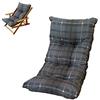 Liberoshopping Cuscino Imbottito di Ricambio per Poltrona Sdraio Relax Colore Grigio Scuro Scacchi