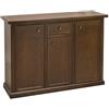 Vicentini arreda CREDENZA MADIA BUFFETT IN LEGNO NOCE SCURO ARTE POVERA MOD MODENA 3 ANTE 1 CASSETTO (SPEDIZIONE EXCLUSIVE)